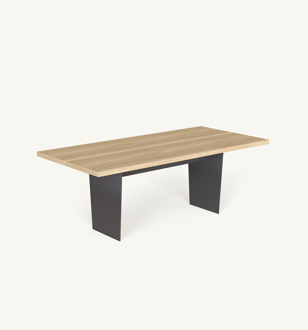 table rectangulaire slats