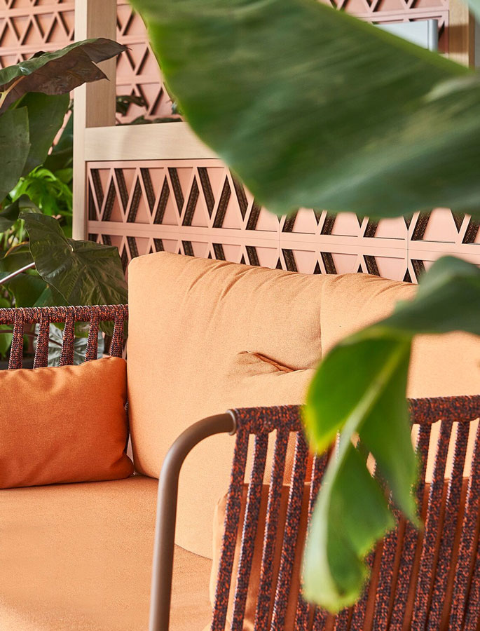 outdoor collection - nido hand-woven sofa