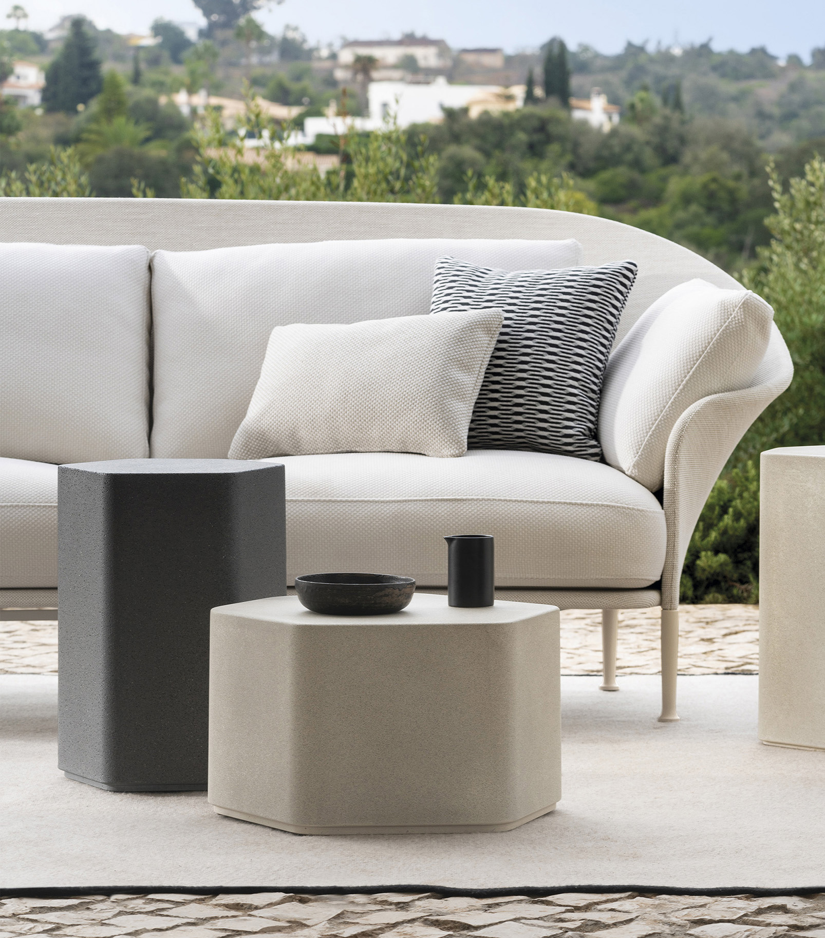 coffee tables - talo outdoor hexagonal coffee table