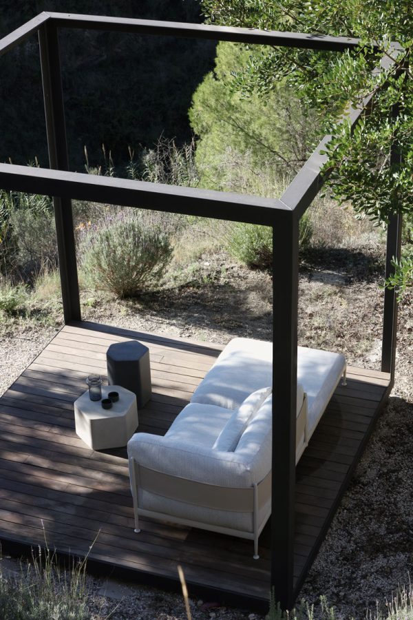 outdoor kollektion - hochwertige luxus-sofas für außenbereich und garten - linkes modul sonnenliege obi