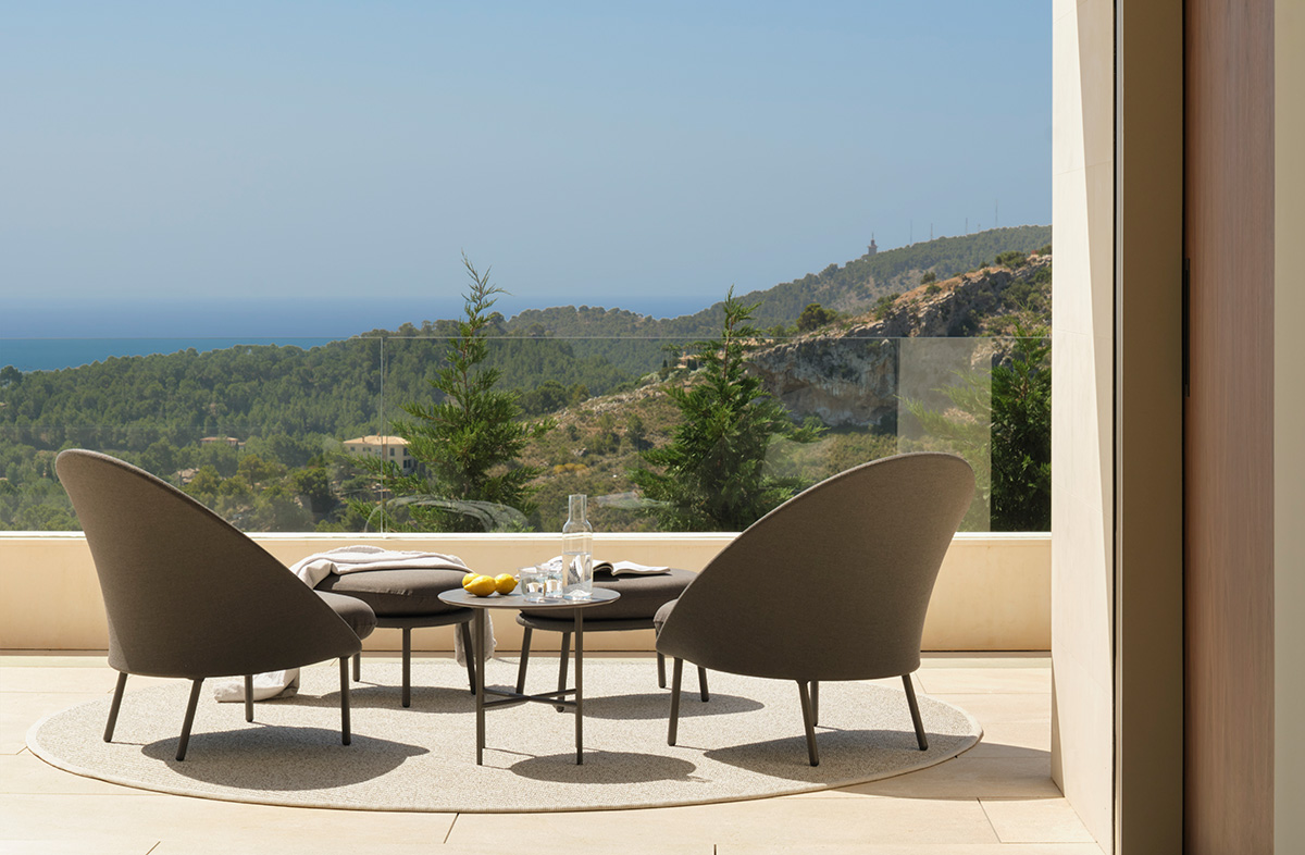 a luxury showcase for outdoor furniture