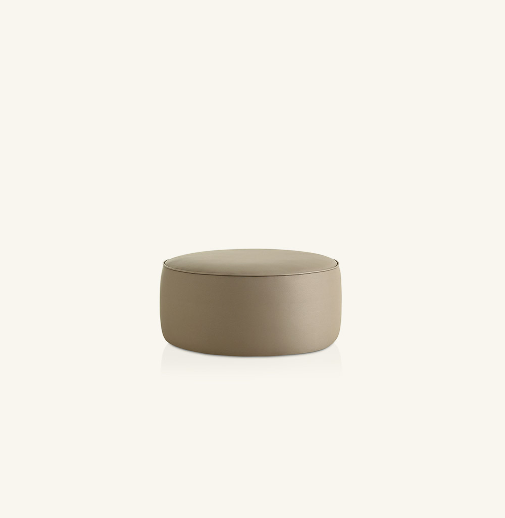 plump round ottoman