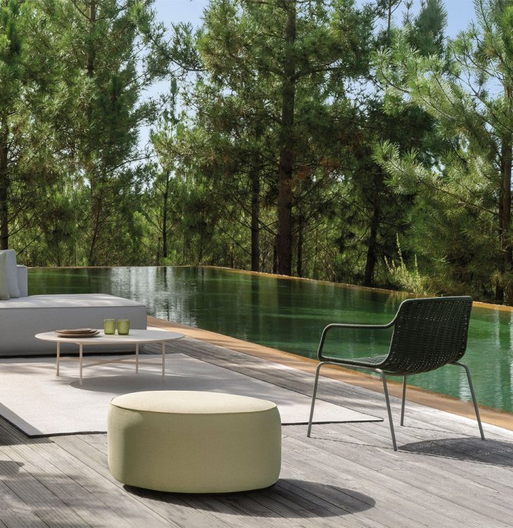 outdoor collection - outdoor collection - plump round ottoman