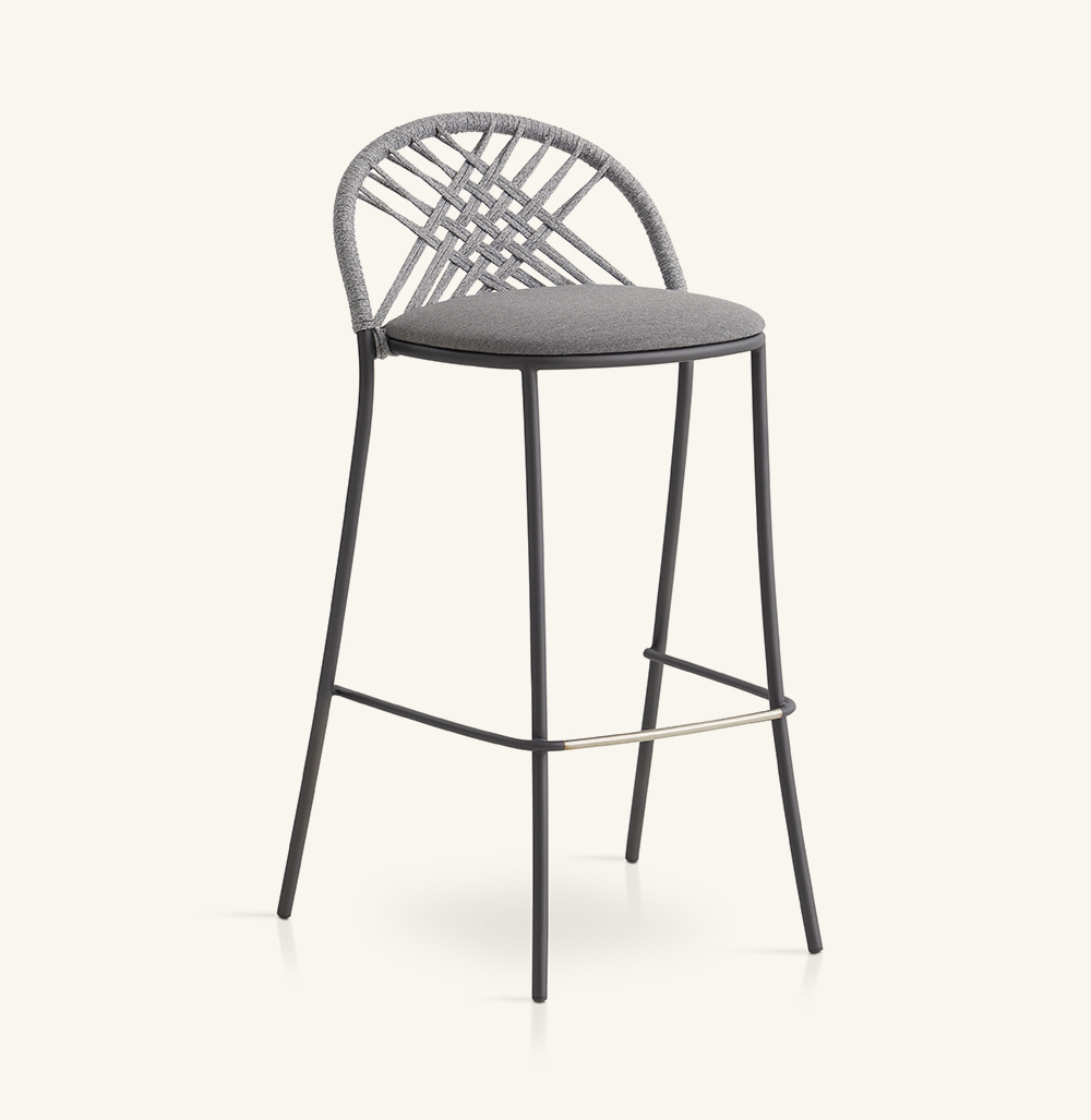 petale hand-woven bar stool