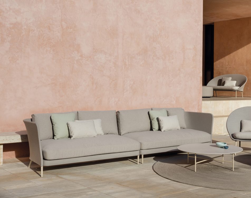 outdoor kollektion - hochwertige luxus-sofas für außenbereich und garten - linkes modul käbu