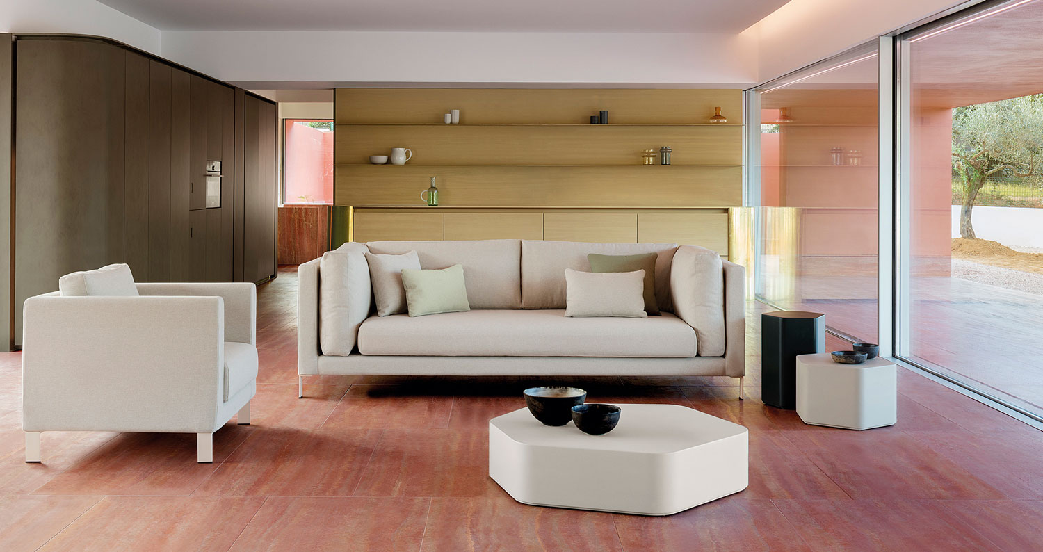 muebles de interior - mesas de centro - centro rincón hexagonal talo indoor