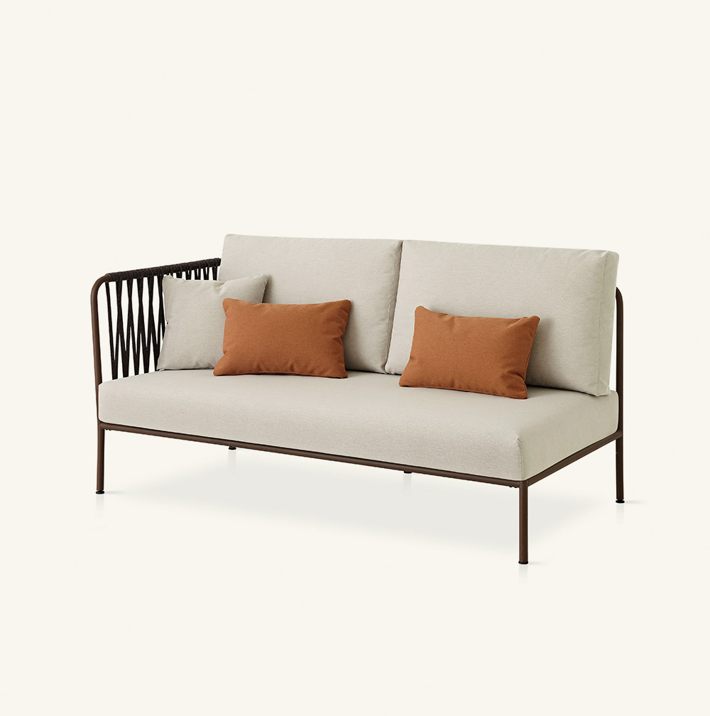 outdoor kollektion - sofas - nido hand-woven left side module