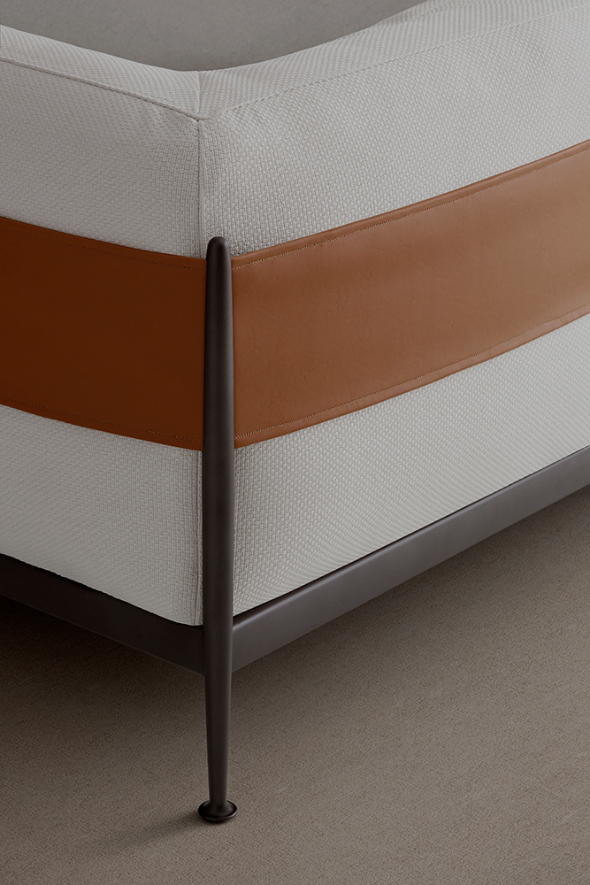  an outdoor sofa with a japanese concept