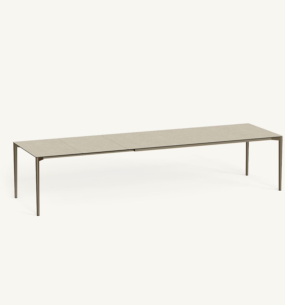 table rectangulaire extensible nude