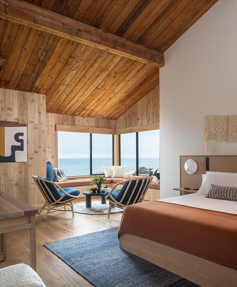 proyectos - proyectos de interior - hoteles - diseño y naturaleza convergen en el sea ranch lodge
