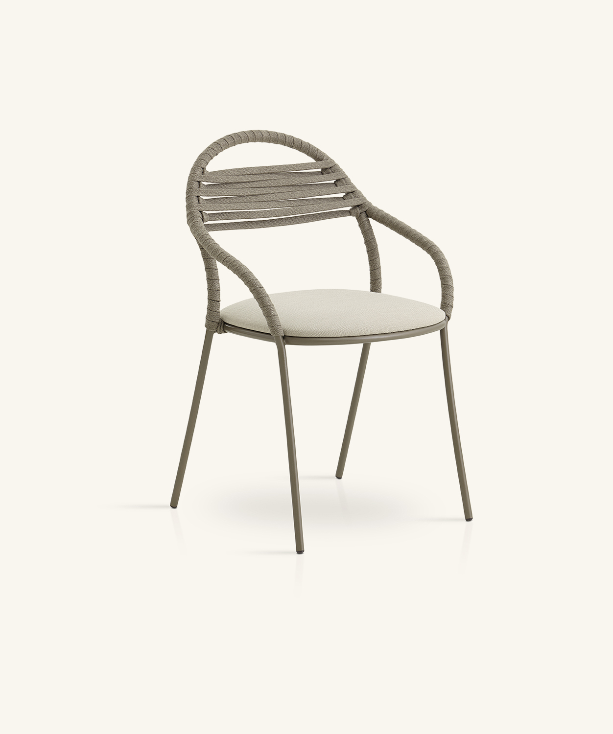 chaises - fauteuil de salle à manger tissé petale