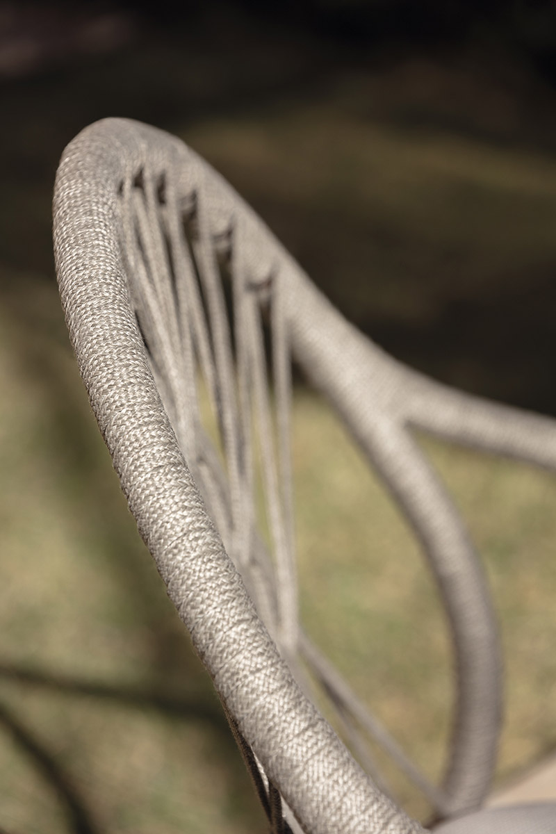 chaises - fauteuil de salle à manger tissé petale