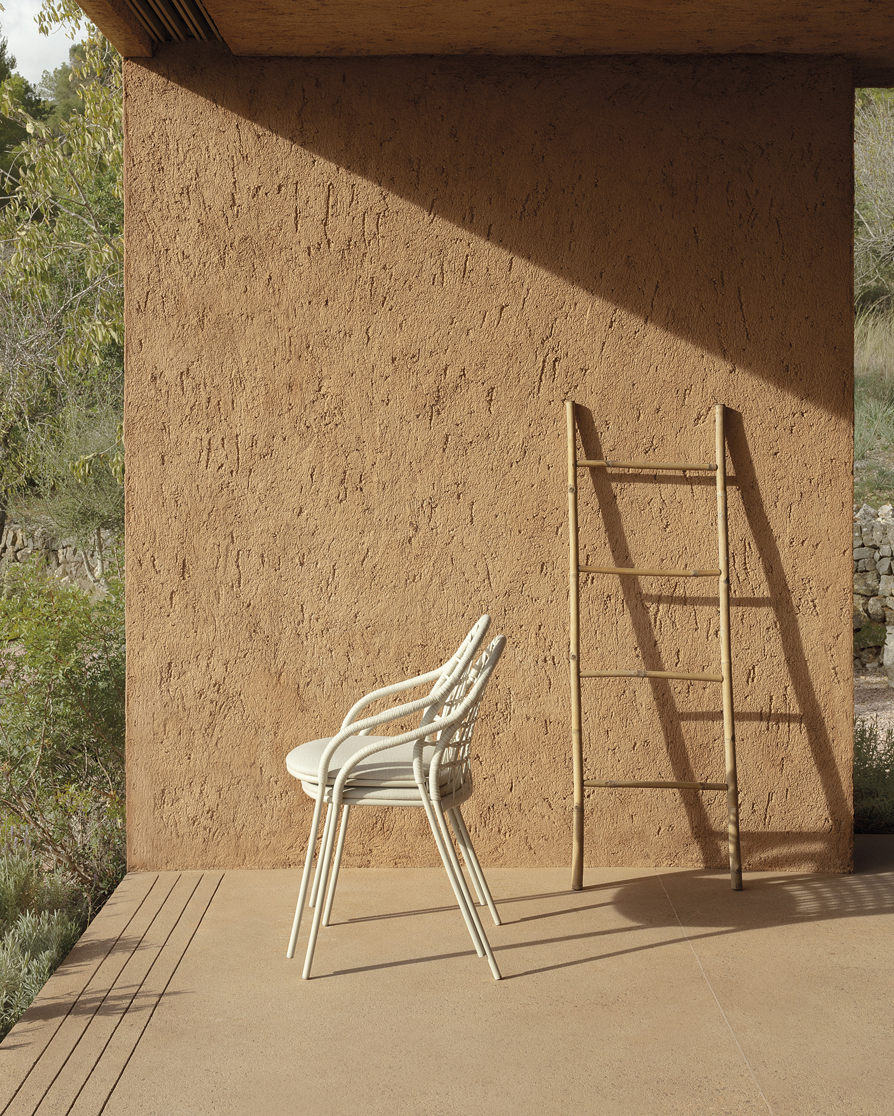 chaises - fauteuil de salle à manger tissé petale