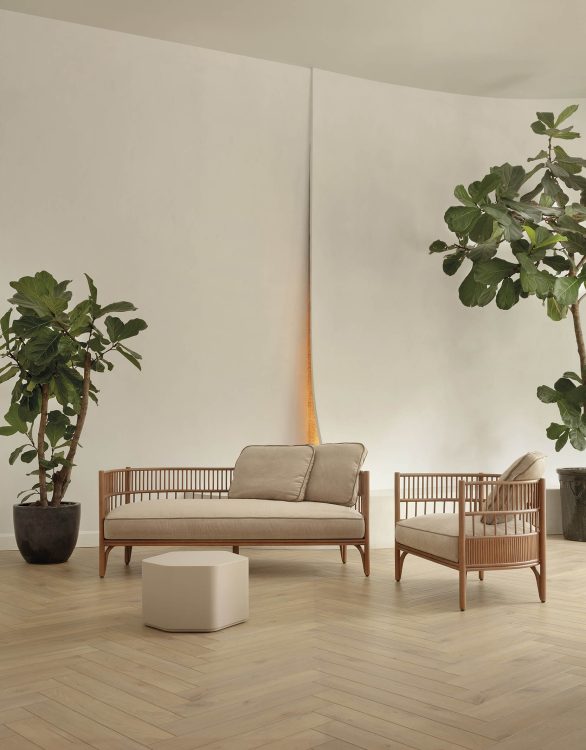 indoor collection - interior design furniture - cadenza loveseat