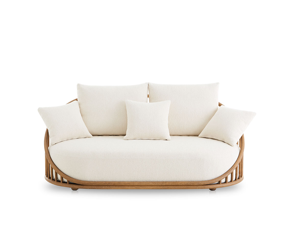 stories - great things come in small packages: rattan loveseats