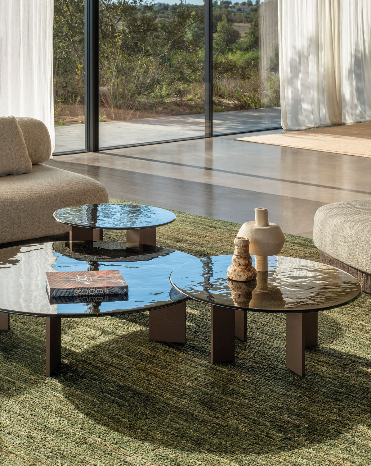 tables basses - table basse ronde leku