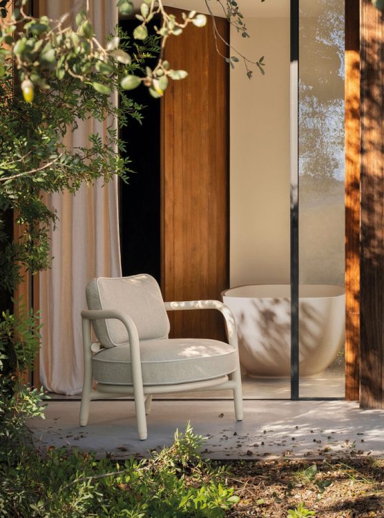 muebles de exterior - sillón aluminio meridies