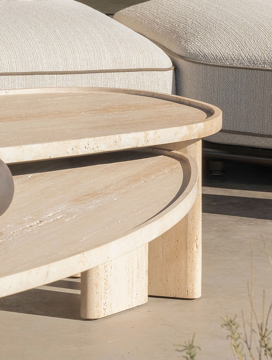 mesas de centro - centro ovalado meridies