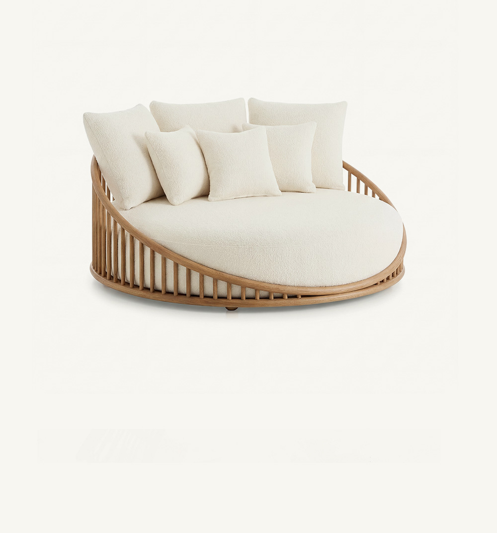chaise longues - cask round daybed
