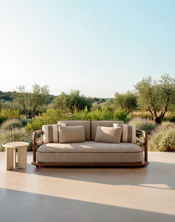 outdoor kollektion - sofa, gestell in holz meridies
